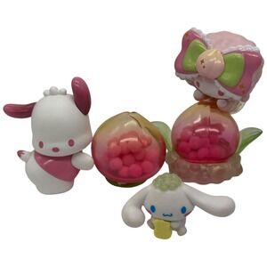 Sanrio Vitality Peach Paradise Figures Lot My Melody Kuromi Cinnamoroll Bundle